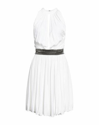 Philipp Plein Woman Midi dress White Viscose, Polyester Cover