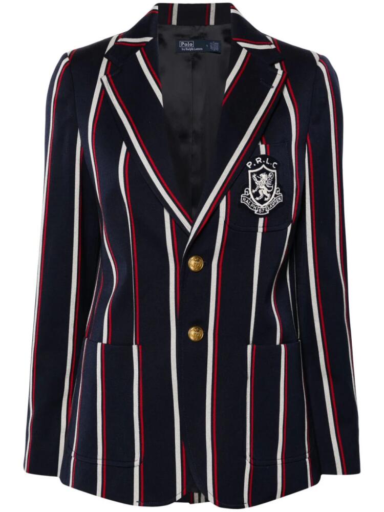 Polo Ralph Lauren striped single-breasted blazer - Blue Cover