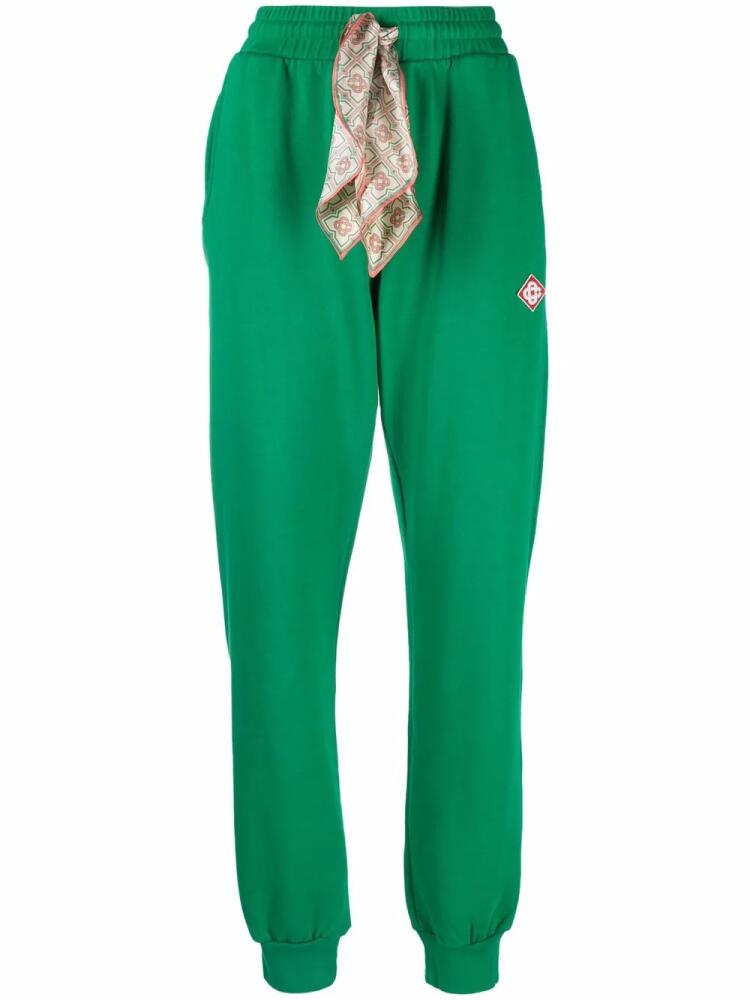 Casablanca loopback scarf track pants - Green Cover