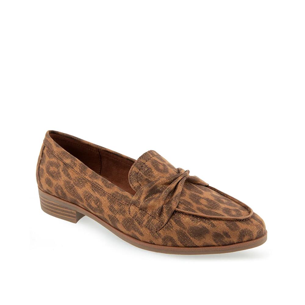 Aerosoles Ellis Loafer | Women's | Brown Metallic Leopard Print Cover