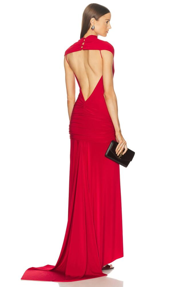 SIEDRES Flek Long Dress in Red Cover