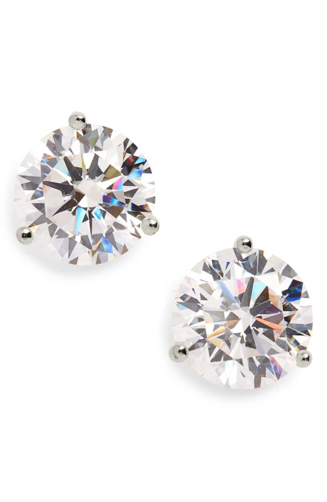 Nordstrom Cubic Zirconia Stud Earrings - 8.0ct. in Platinum Cover