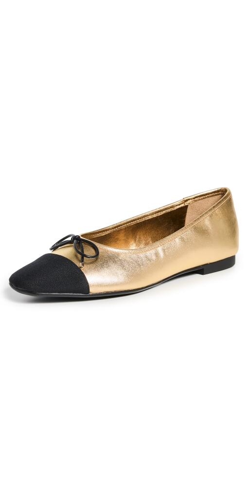 Schutz Arissa Ballet Flats Ouro Claro Orch/Black Cover