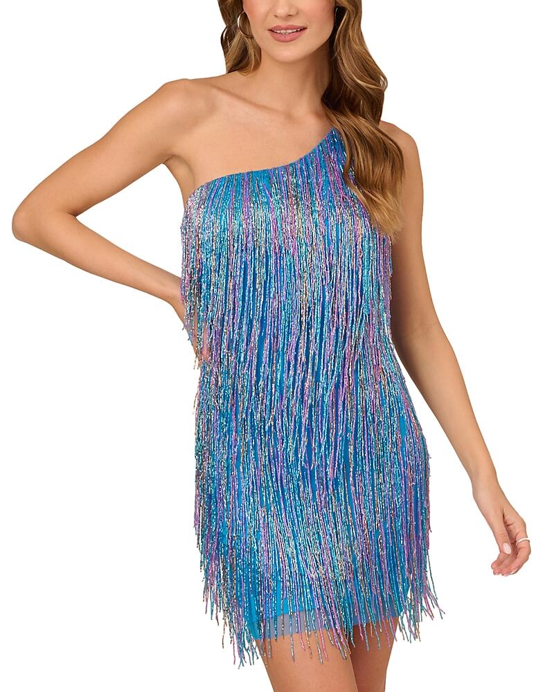 Liv Foster Beaded One Shoulder Mini Dress Cover