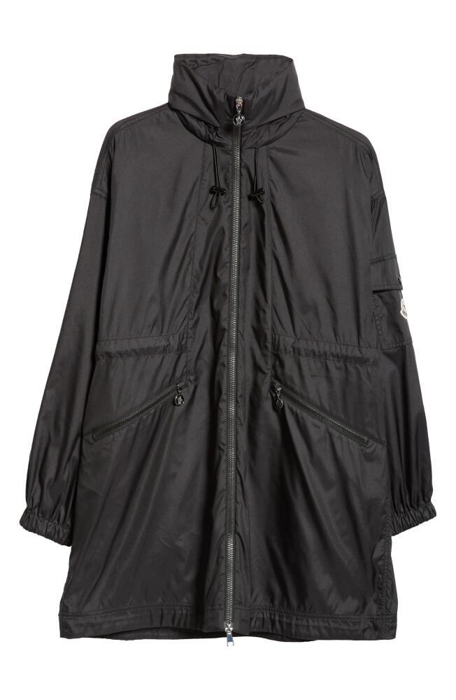 Moncler Adhemar Longline Hooded Parka in Black Cover