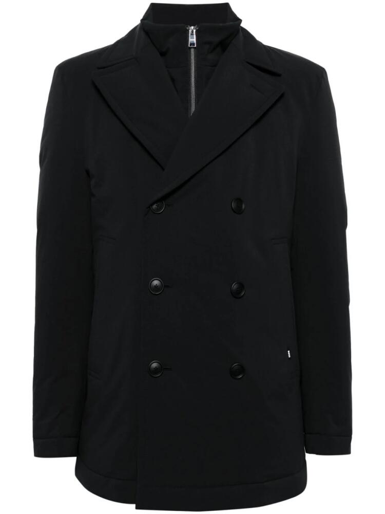 BOSS double-breasted down coat - Black Cover