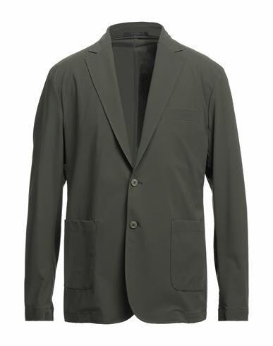 Cruna Man Blazer Military green Polyamide, Elastane Cover