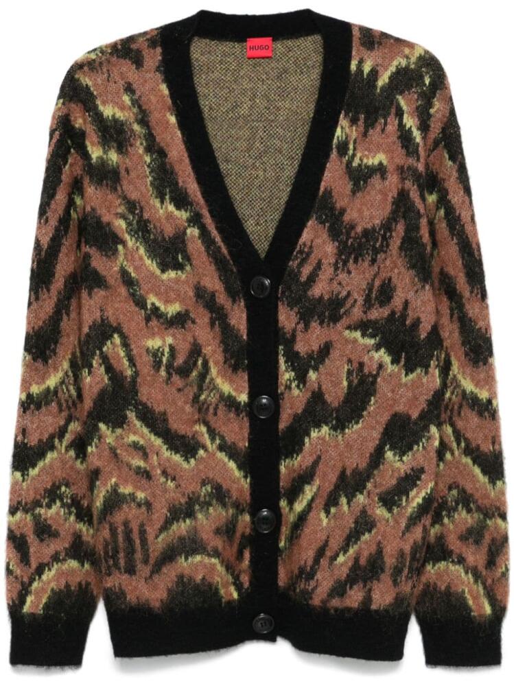 HUGO Semeedina cardigan - Brown Cover