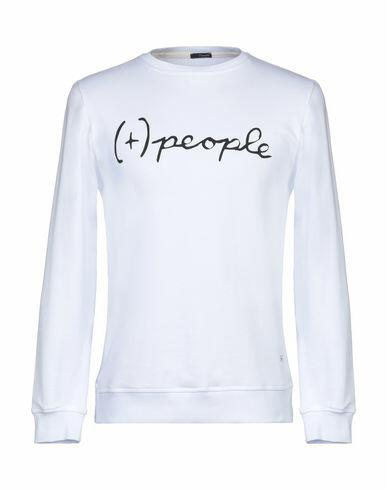 (+) People Man Sweatshirt White Cotton Cover