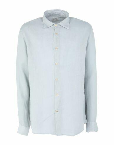 Drumohr Man Shirt Light grey Linen Cover