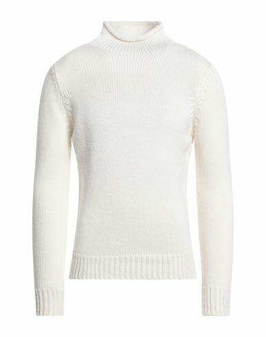 Filippo De Laurentiis Man Turtleneck Ivory Merino Wool Cover