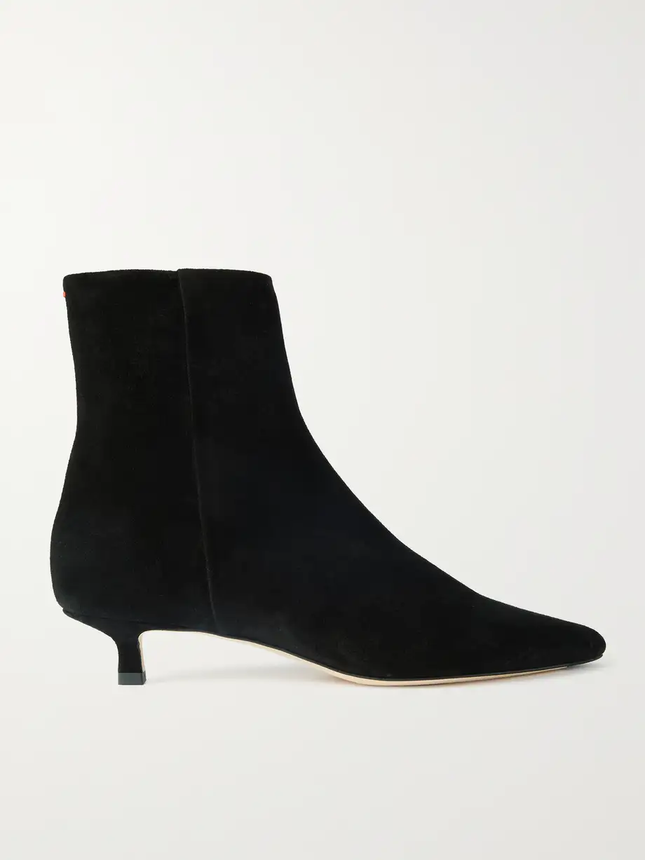 Aeyde - Sofie Suede Ankle Boots - Black Cover