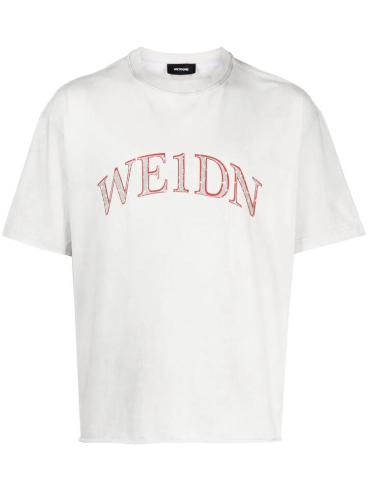 We11done logo-print cotton T-shirt - Neutrals Cover