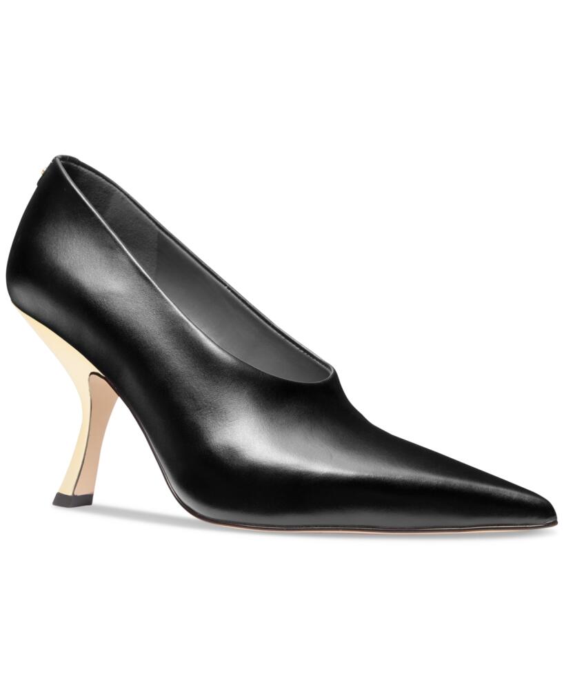 Michael Michael Kors Luna Pointed-Toe Pumps - Black Cover