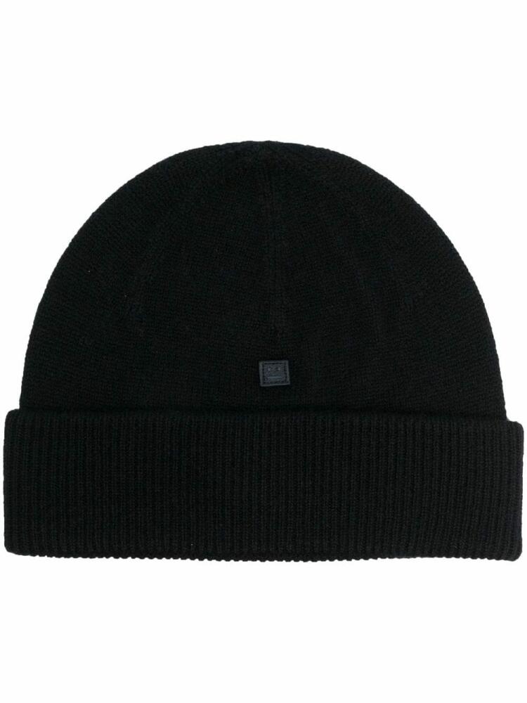 Acne Studios turn-up brim wool beanie - Black Cover