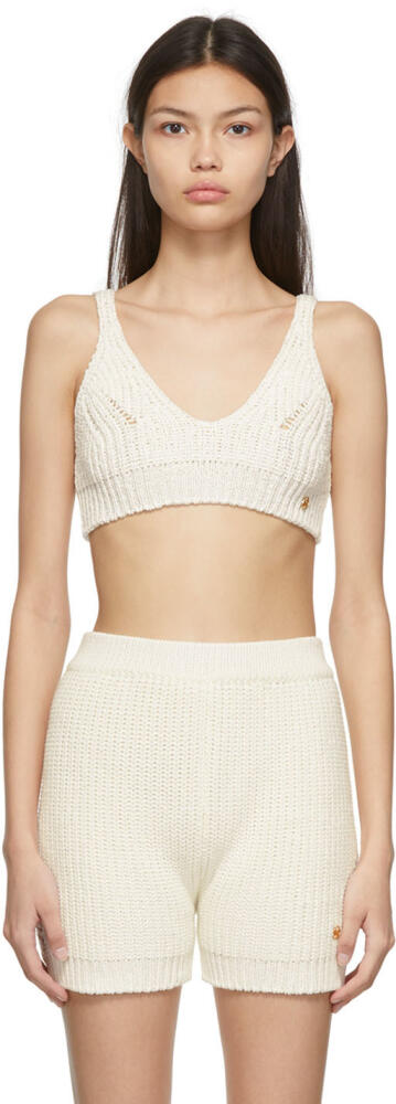 Recto Off-White Tape Yarn Beach Tank Top Cover