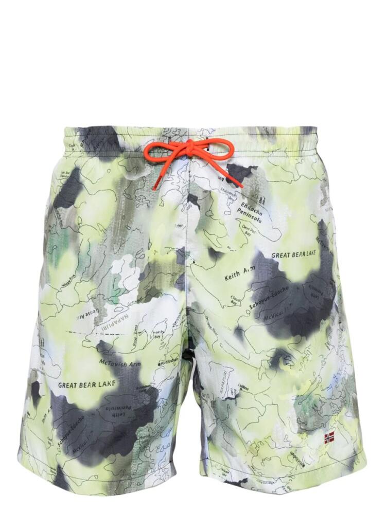 Napapijri printed swim shorts - Green Cover