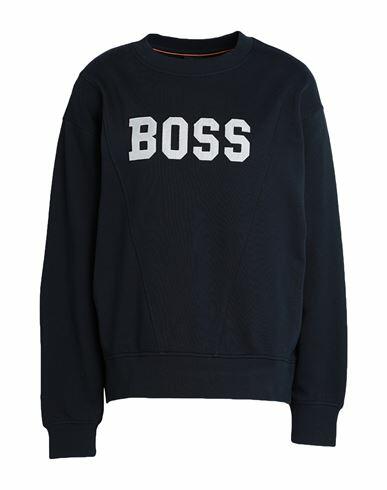 Boss Woman Sweatshirt Navy blue Cotton Cover