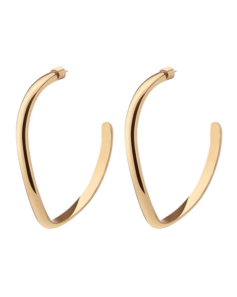 DEMARSON Medium Calypso Curve Hoop Earrings, Gold Cover