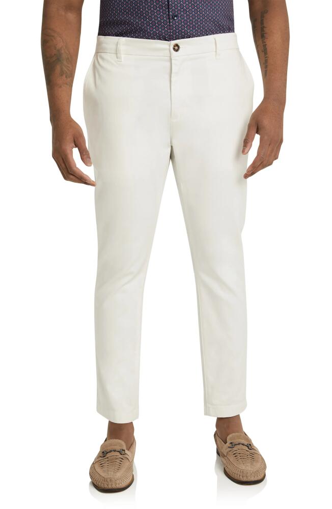 Johnny Bigg Ledger Slim Fit Stretch Cotton & Modal Chinos in White Cover