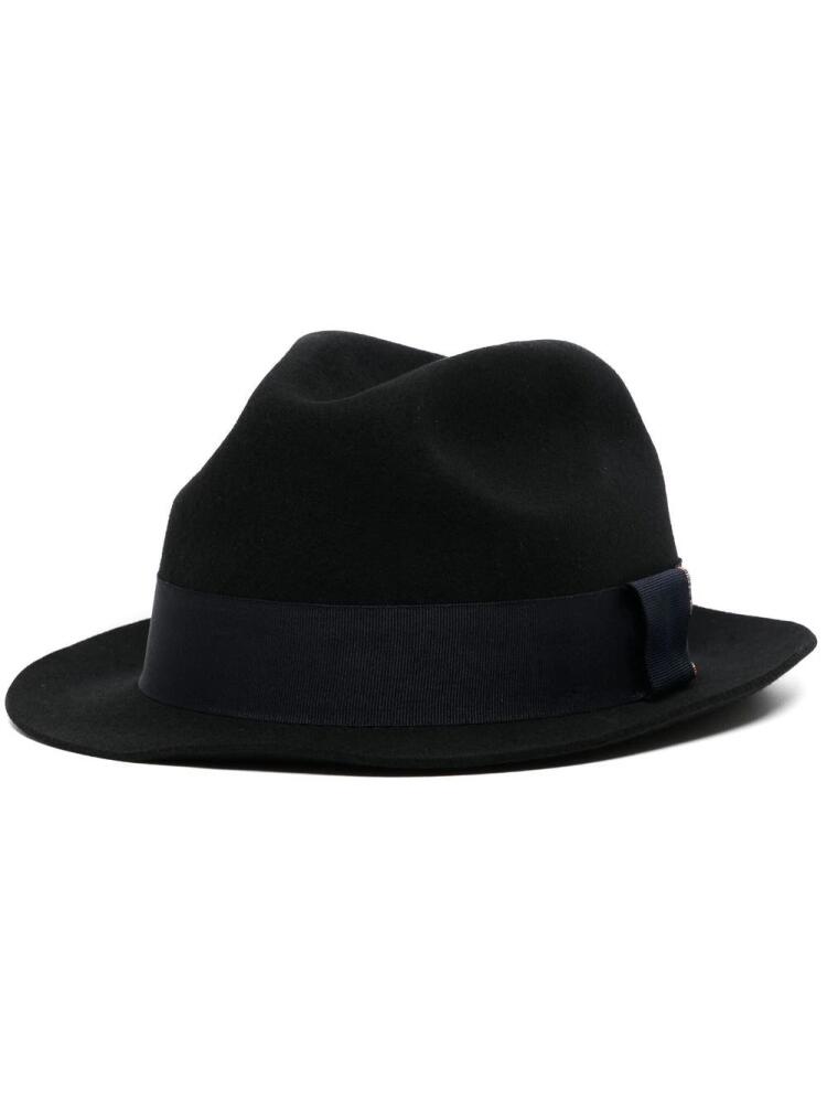 Paul Smith wool felt fedora hat - Black Cover