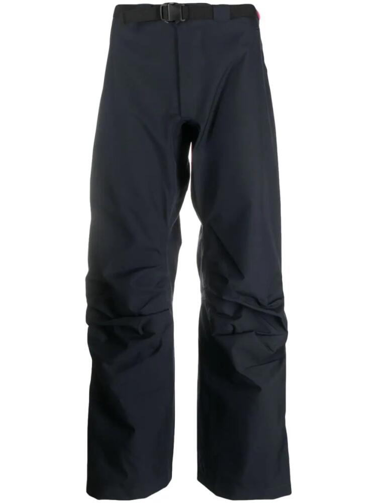 GR10K Titanus Arc belted loose-fit trousers - Blue Cover