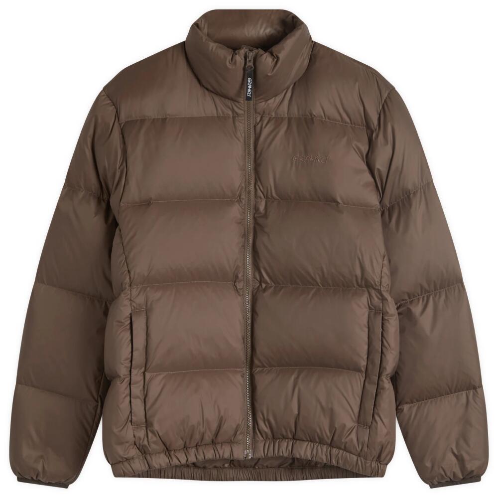 Gramicci Women's Down Puffer Jacket in Dark Brown Cover