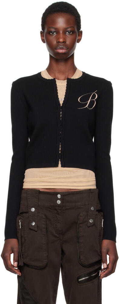 Blumarine Black B Monogram Cardigan Cover