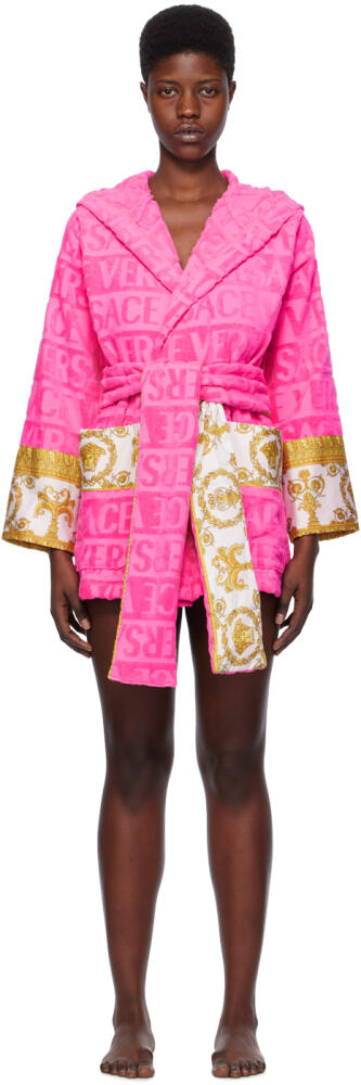 Versace Underwear Pink 'I Heart Baroque' Robe Cover