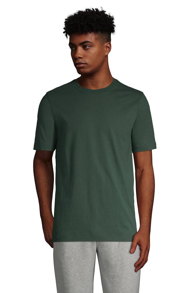 Lands' End Super-T Short Sleeve T-Shirt in Deep Woodland Green Cover