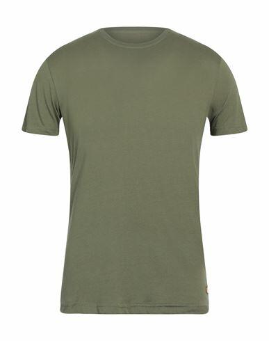 Yes Zee By Essenza Man T-shirt Military green Cotton Cover