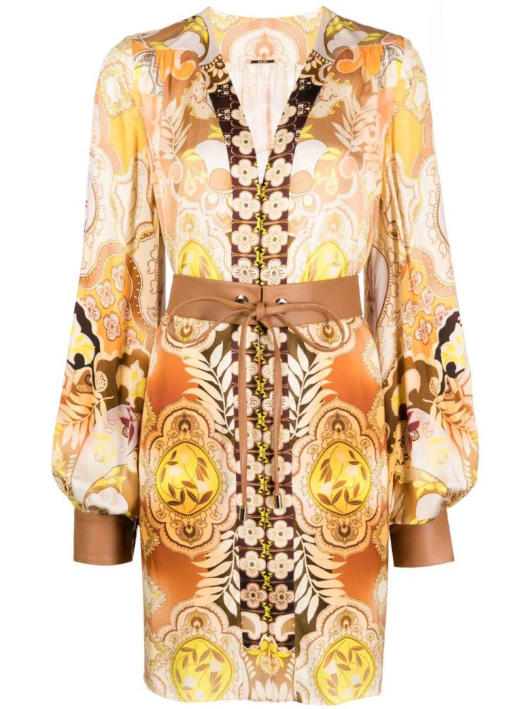 Alexis abstract-print dress - Neutrals Cover