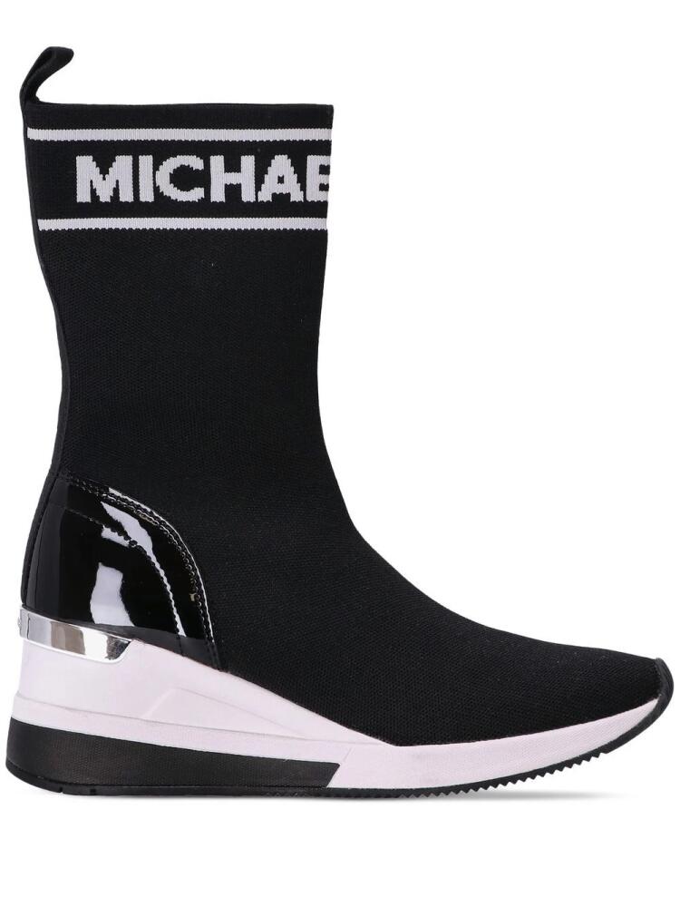 Michael Kors Skyler sock-style wedge sneakers - Black Cover