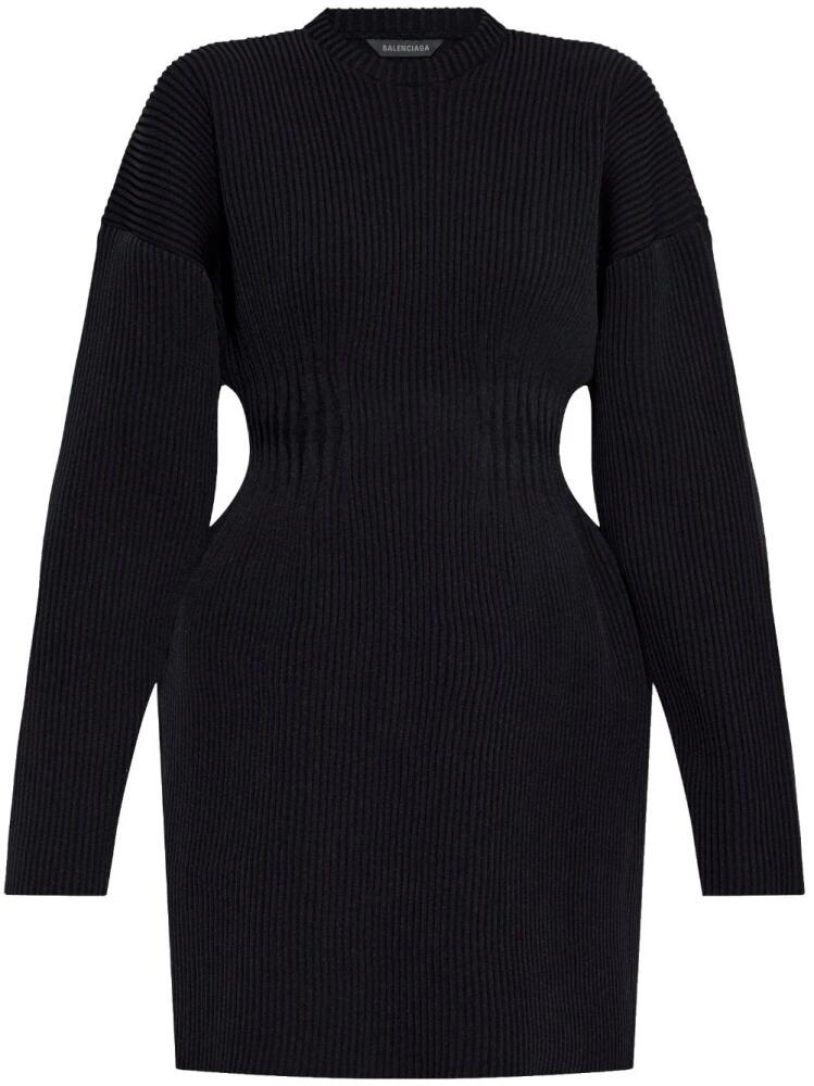 Balenciaga Hourglass mini dress - Black Cover