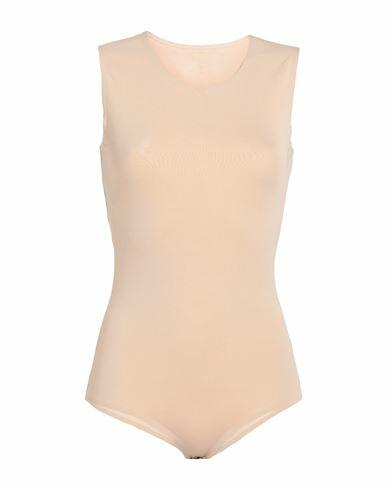 Maison Margiela Woman Bodysuit Sand Viscose, Elastane Cover