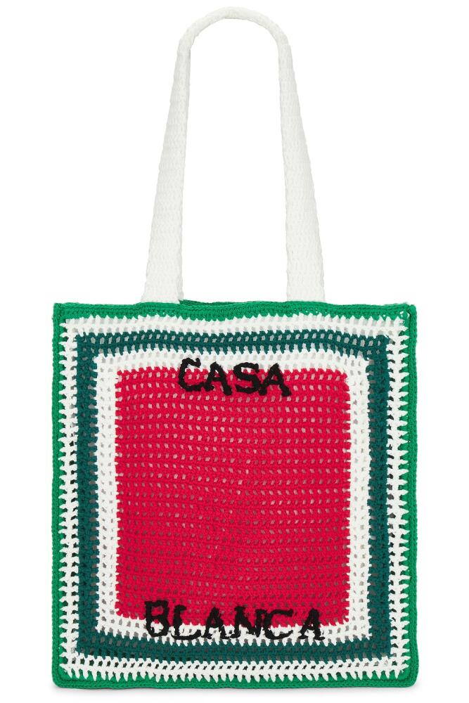 Casablanca Crochet Bag in Red Cover