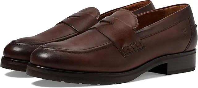 Frye Melissa Lug Loafer (Chocolate) Women's Flat Shoes Cover