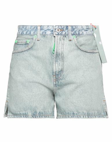 Off-white Woman Denim shorts Blue Cotton Cover