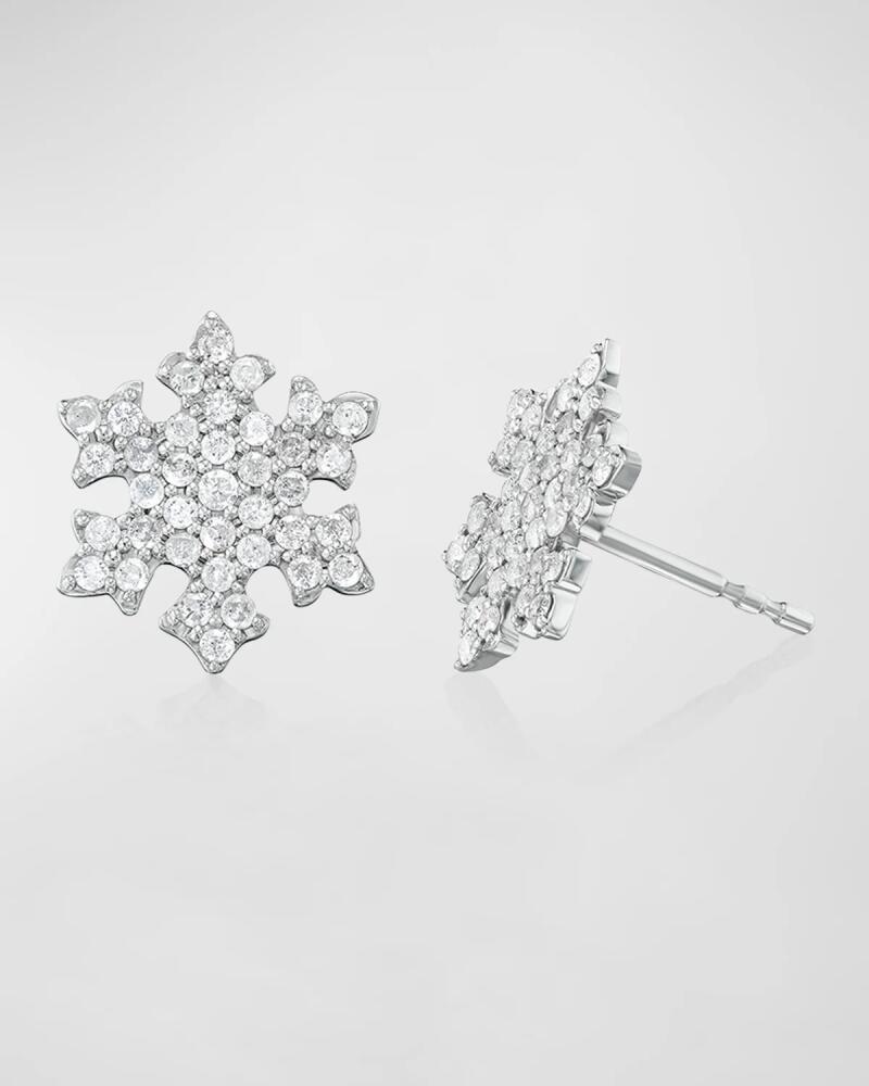 Sheryl Lowe Snowflake Diamond Stud Earrings Cover