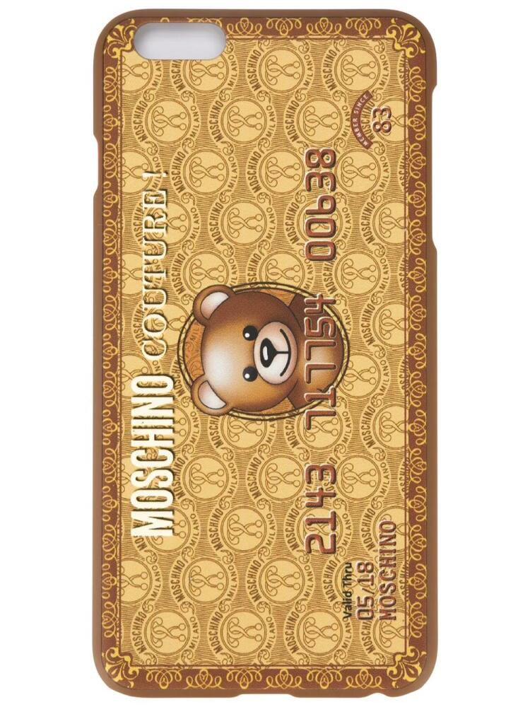 Moschino credit card iPhone 6 plus case - Metallic Cover