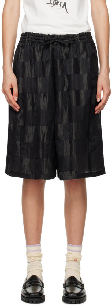 NEEDLES Black Check Shorts Cover