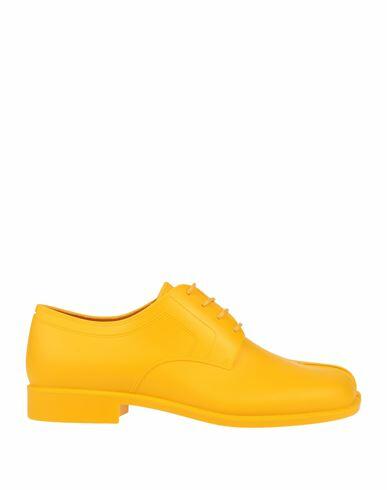 Maison Margiela Woman Lace-up shoes Yellow Rubber Cover