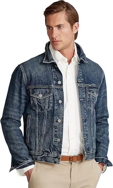 Polo Ralph Lauren Denim Icon Trucker Jacket (Trenton) Men's Coat Cover