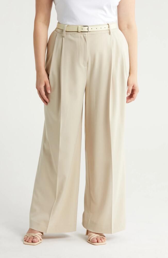 halogen(r) Pleat Front Pants in Oxford Tan Cover