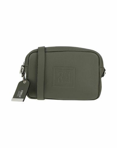 Rǝbelle Woman Cross-body bag Military green Cow leather Cover