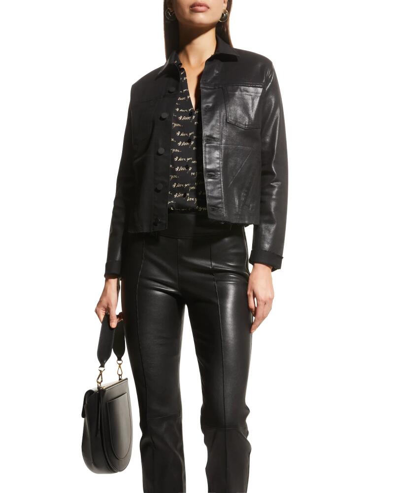 L'Agence Janelle Slim Coated Jacket Cover