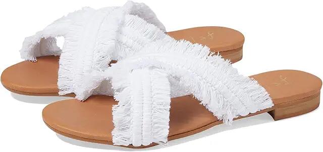 French Sole Meredith (White Linen) Women's Sandals Cover