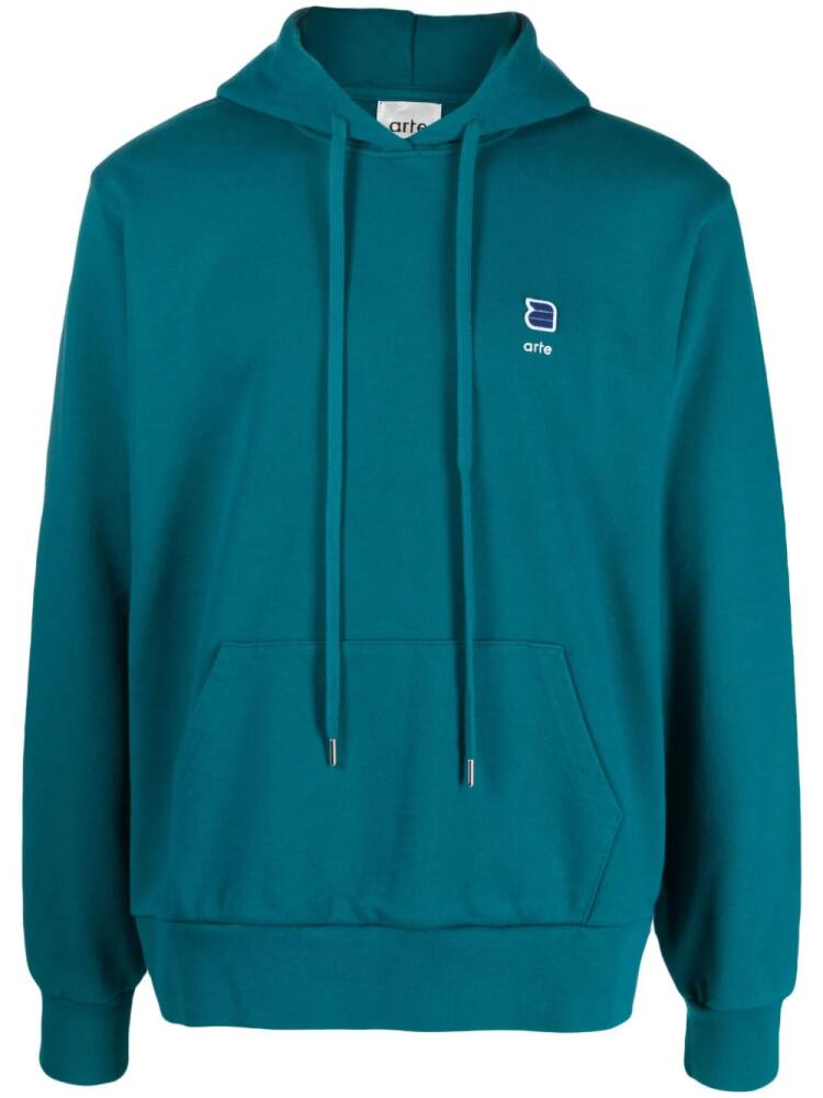 ARTE Harmon A Logo cotton hoodie - Blue Cover