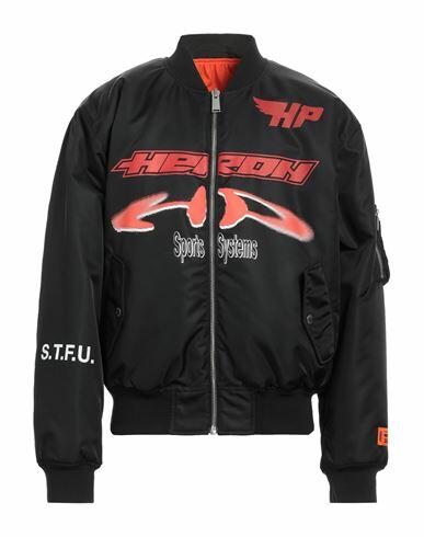 Heron Preston Man Jacket Black Polyamide, Cotton, Elastane Cover