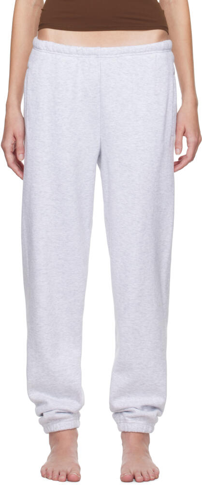 SKIMS Gray Cotton Fleece Classic Jogger Lounge Pants Cover